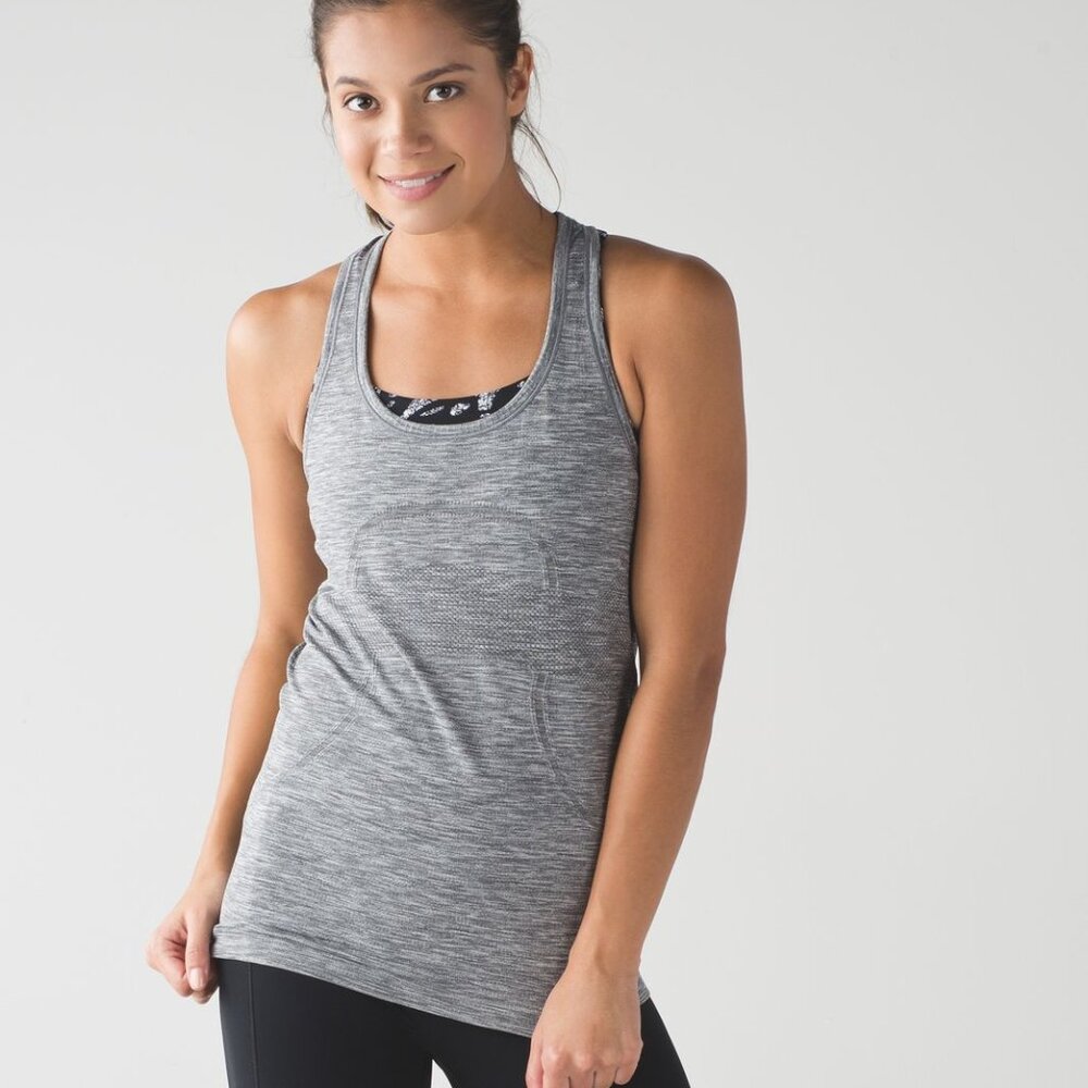 Lululemon Swiftly Tech Racerback - Heathered Slate
